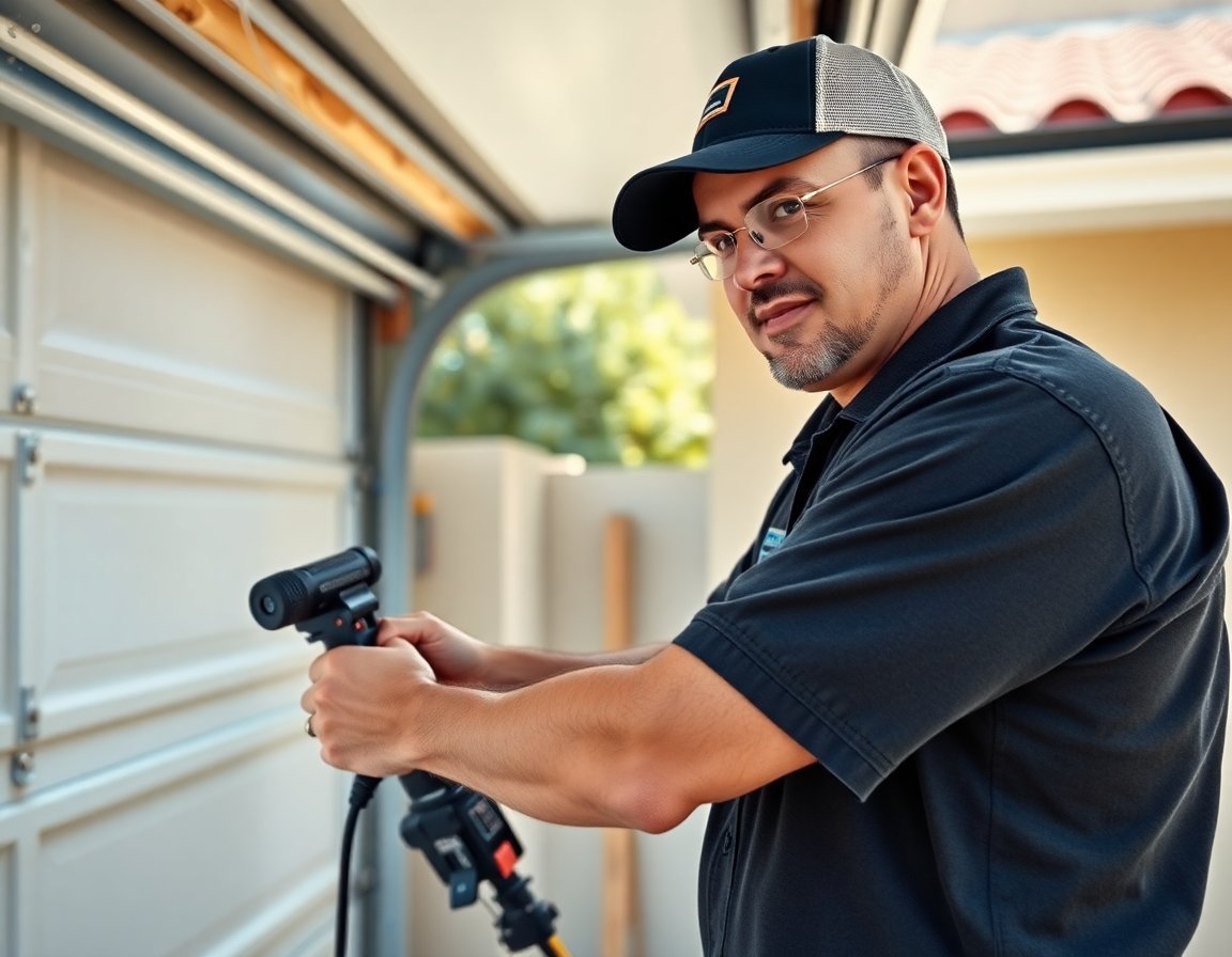 Garage Door Alignment in Pasadena, Texas