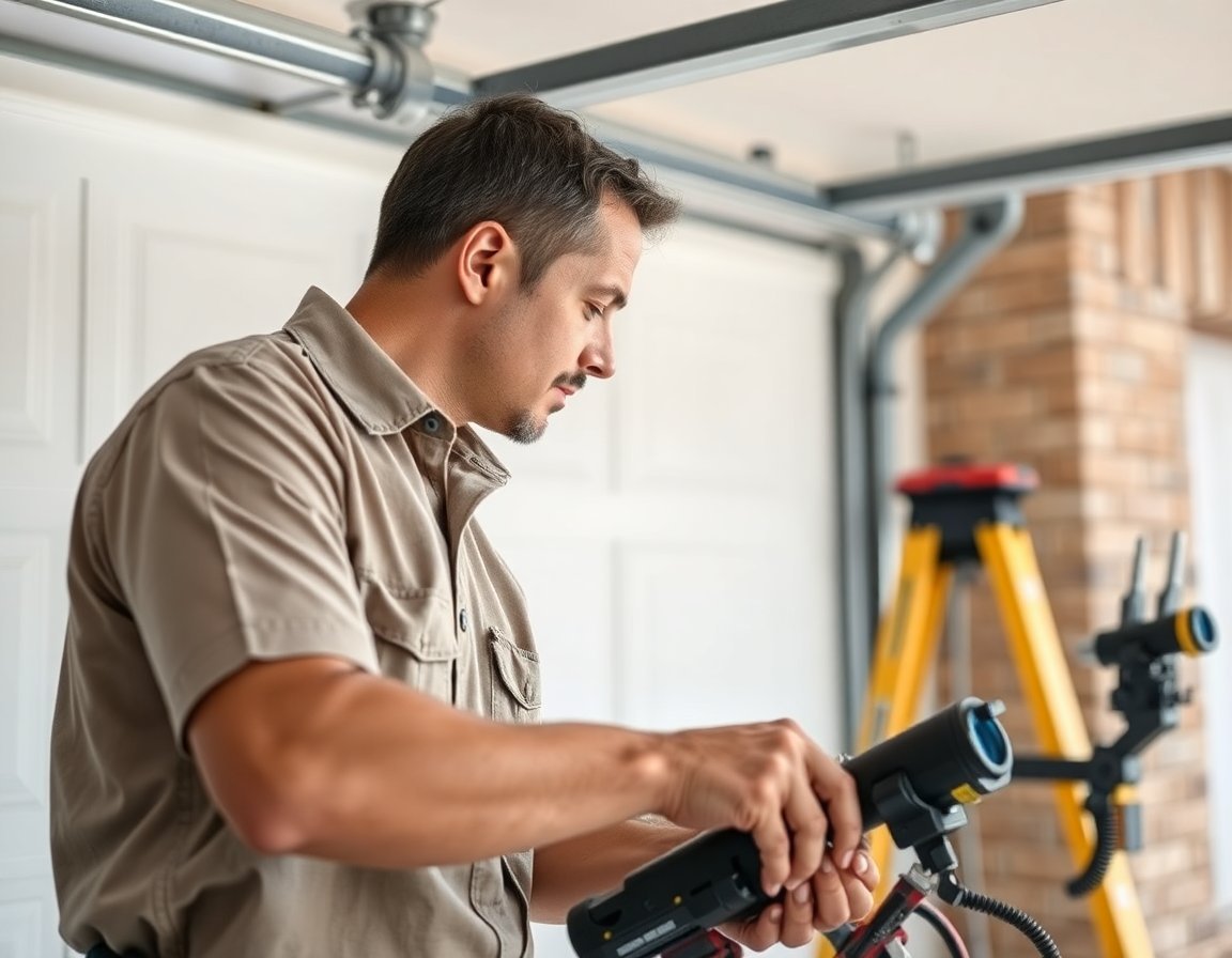 Garage Door Track Repair in Arlington, Texas