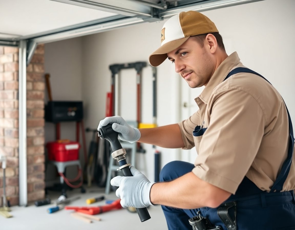 Garage Door Track Repair in Plano, Texas