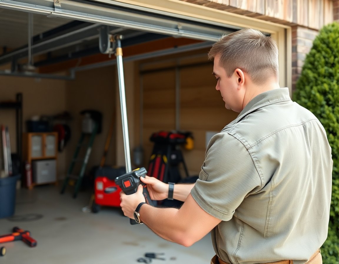 Garage Door Track Repair in Richardson, Texas